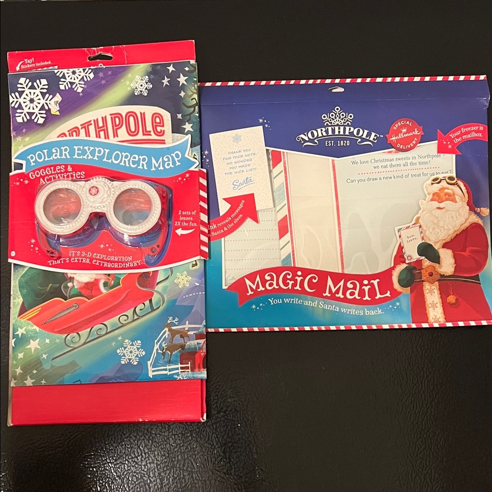 Hallmark Magic Mail and Polar Explorer Map Set